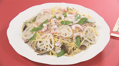 山口先生が作る<br>お雛様ちらし寿司